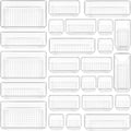 Vtopmart Clear Plastic Drawer Organizers Set - 25 PCS Versatile Storage Trays for Makeup, Kitchen & Office