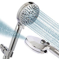 Filtered Shower Head with Handheld, adjustable water flow size, Multi-Mode Ion Drops Shower Head, equipped with 60 inch stainless steel hose and adjustable bracket