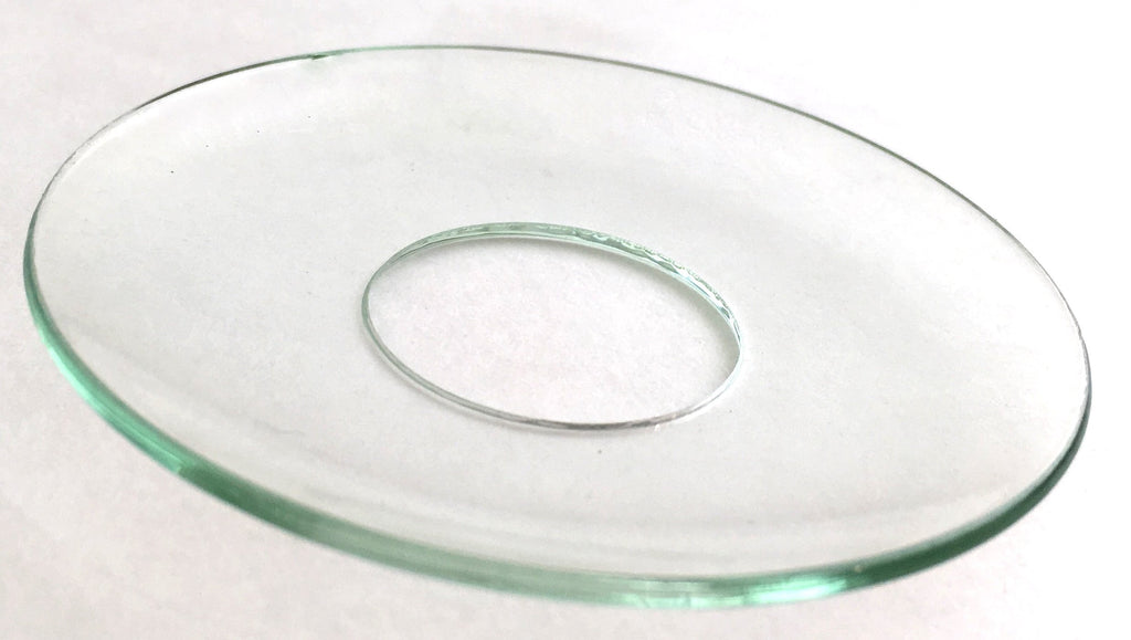 Biedermann & Sons Plain Glass Candle Wax Bobeches, Clear, 2.75 Inch - Set of 2
