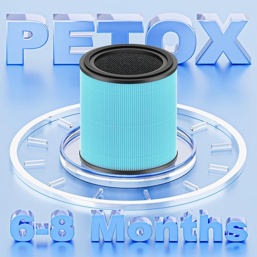 AP0601 Replacement Filter Compatible with AIRTOK AP0601 Air Purifier, 4-in-1 H13 True HEPA and High-Efficiency Activated Carbon Filter, AP0601-RF, 2 Pack