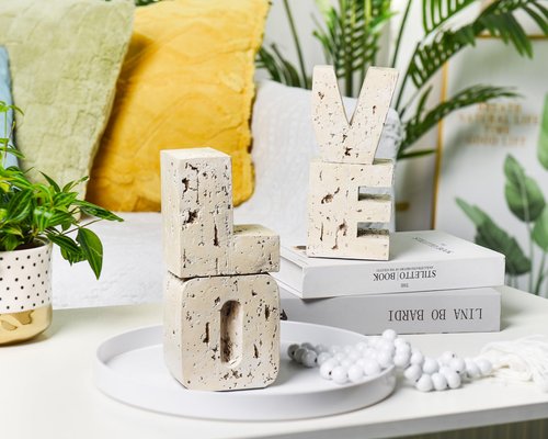 Book Ends Decorative with Love Design,Small Farmhouse Heavy Duty Bookends,Book Holders for Shelves, Book Stoppers for Home Desk Decoration, Unique Love Sculpture Bookend-Great Gift for Valentine's Day