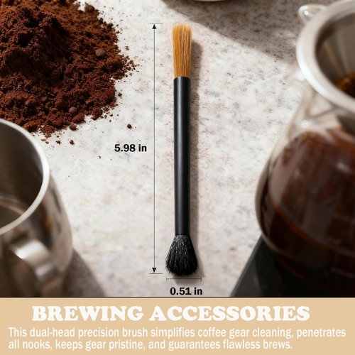 Coffee Grinder Cleaning Brush - Dusting Espresso Brush Accessories Cleaner Barista Brush Machine Cleaning Brush, Cleaner for Bean Grain Coffee Tool Barista Home Kitchen
