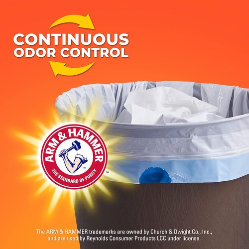 Hefty Small Trash Bags - Fabuloso Scented, 4 Gallon Size, 52 Count for Odor Control
