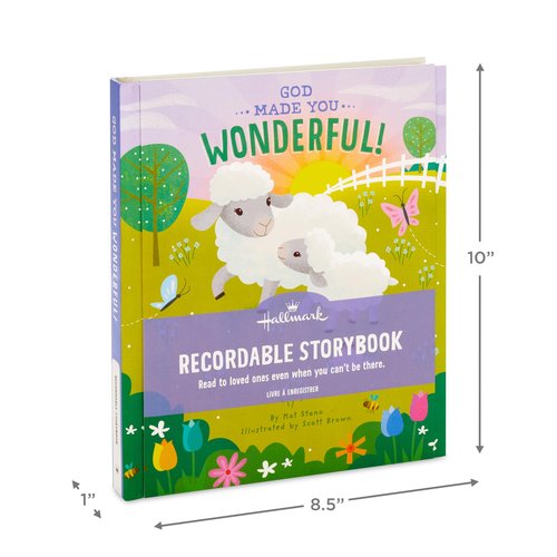 Hallmark Recordable Book for Children (God Made You Wonderful) Easter Basket Stuffers