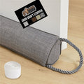 GORILLA GRIP Door Draft Stopper for Bottom of Doors, Sweep Weather Stripping Seal Noise, Cold Air Blocker, Soundproofing, Warmth Sealer, Easy Install Gap Filler, Home Essentials, 32 Inch, Gray