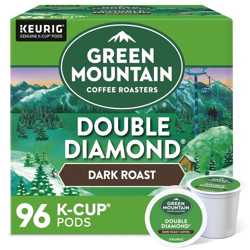 Green Mountain Coffee Roasters Dark Roast K-Cup Pods - Double Diamond, 96 Count Single-Serve Pods