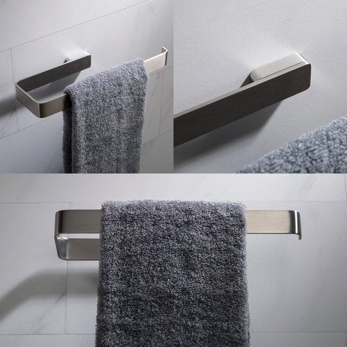 KRAUS Stelios Bathroom Towel Ring, Brushed Nickel Finish, KEA-19925BN