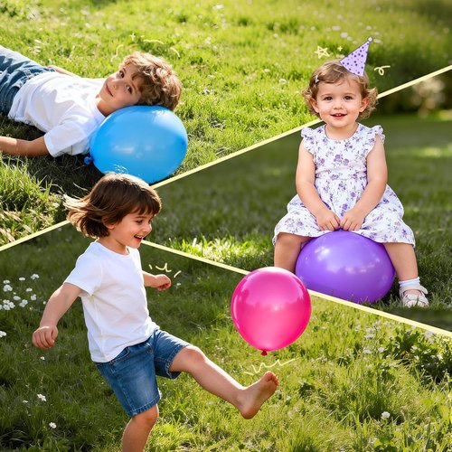 Bezente Pro Duralatex White Balloons - 100 Pack of 12-Inch Extra-Thick Balloons for Weddings & Parties