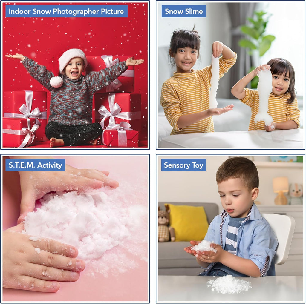 ArtCreativity Instant Snow Powder - Create 4 Gallons of Realistic Fake Snow | Perfect for Sensory Play & Holiday Fun