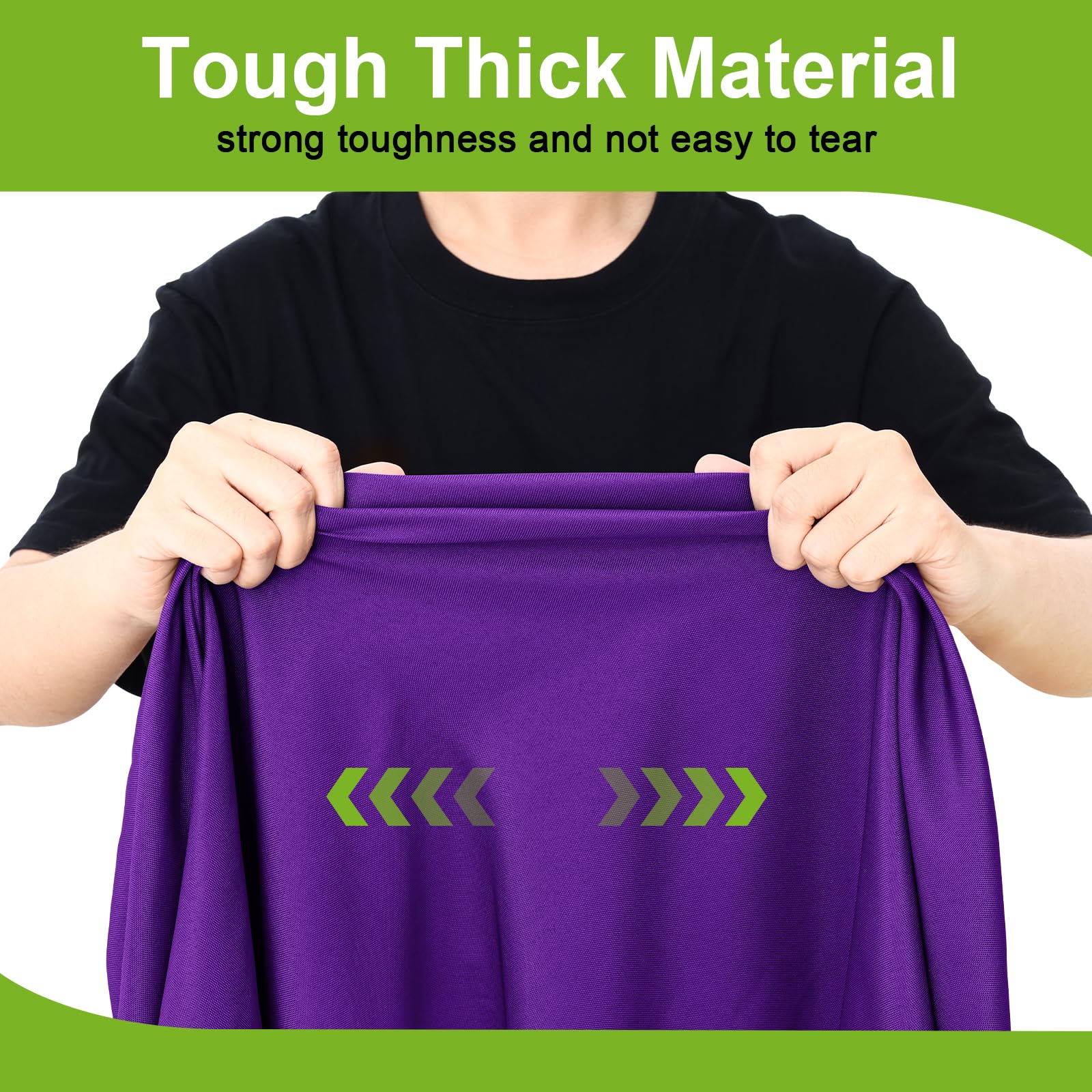 Smiry Round Spandex Tablecloth, Elastic Fitted Washable Tablecloths for 57"-68" Tables, Waterpoof Stretch Picnic Table Cover for Dining, Indoor and Outdoor, Purple