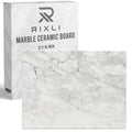 Kitchen Marble Stone Cutting Board - Marble Cutting & Charcuterie Board of 16 x 12 x 0.6 Inches, Non Slip Scratch Resistant Pastry Tray, Rectangular Serving & Chopping Slab for Countertop - White