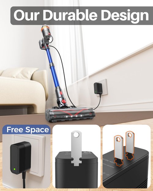 36V Charger Fits for Smoture VAC01 VAC02 VAC03, for Lirios Q5 Pro, for CHEBIO CVC-V18, for HOMPANY SmartVac11, for Laresar Ultra 7, for AFNOP AceVac 11, for Anyson Stars 5 Cordless Vacuum Cleaner Cord
