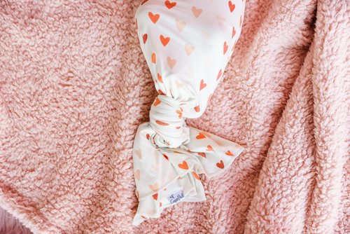 Copper Pearl Large Premium Knit Baby Swaddle Receiving Blanket Cupid