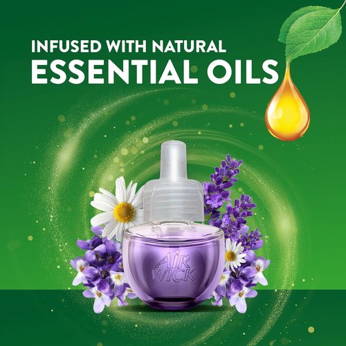 Air Wick Scented Oil Refill - Lavender & Chamomile | Eco-Friendly Air Freshener, 10ct