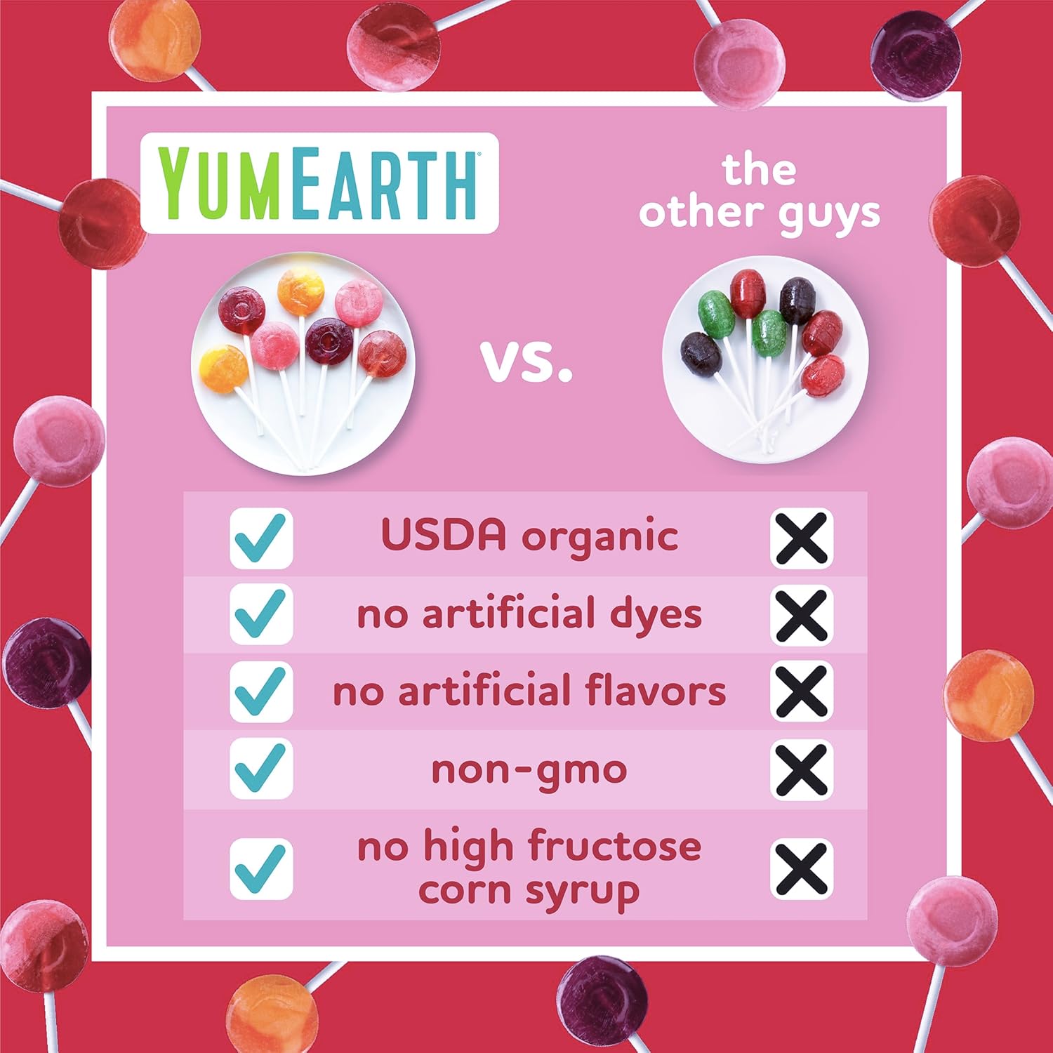 YumEarth Organic Lollipops Variety Pack - 60 Allergy-Friendly, Gluten-Free, Vegan Treats