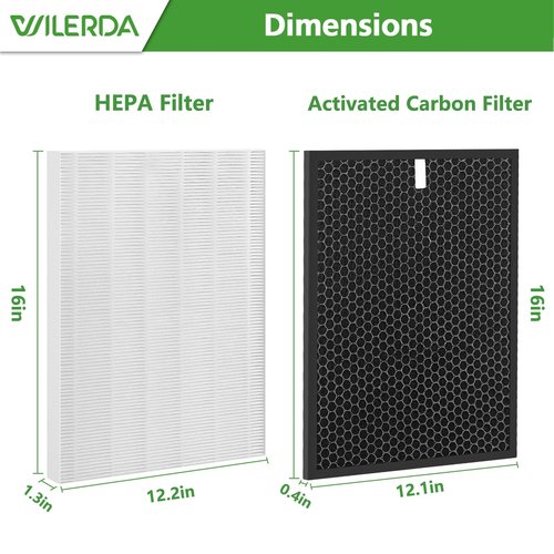 HR900 Replacement Filter Set Compatible with HR900 Ultimate Pet Air Purifier, 1+1+6 Pack (Upgraded)