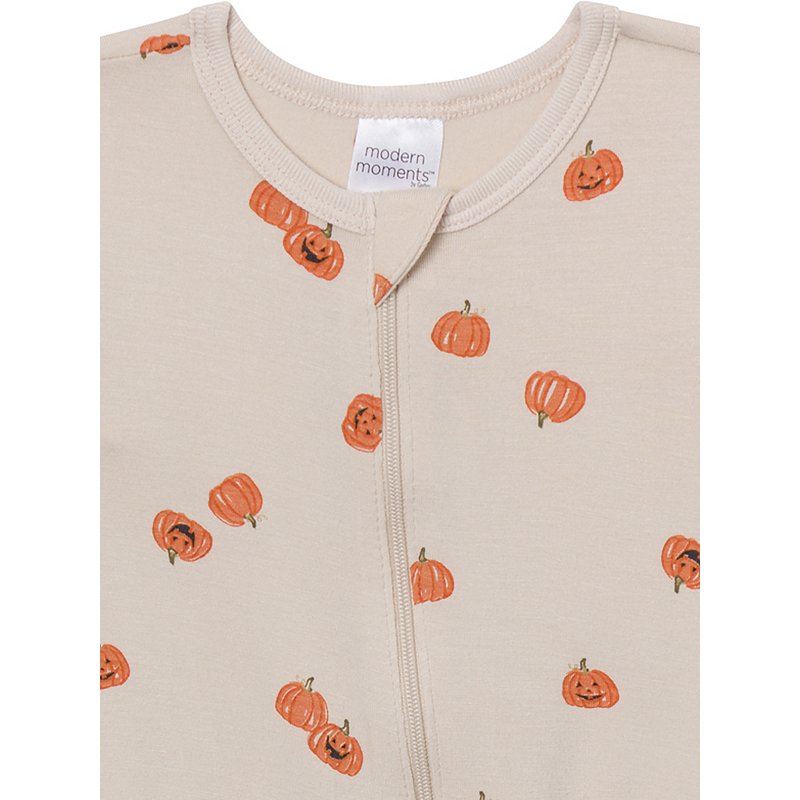 Oatmilk Pumpkins Baby Sleep ´N Play Footed Pajama - Newborn to 6/9 Months