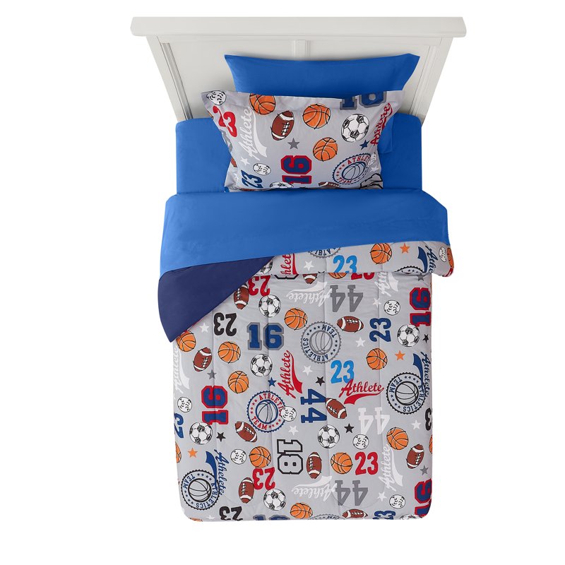 Your Zone Twin Sports Bed-in-a-Bag Bedding Set - Pink Wildflower, 5-Piece