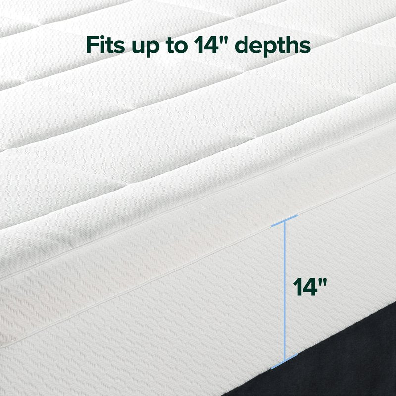 Spa Sensations by Zinus 4-Inch Cloud Memory Foam Mattress Topper Full - Supportive & Soft