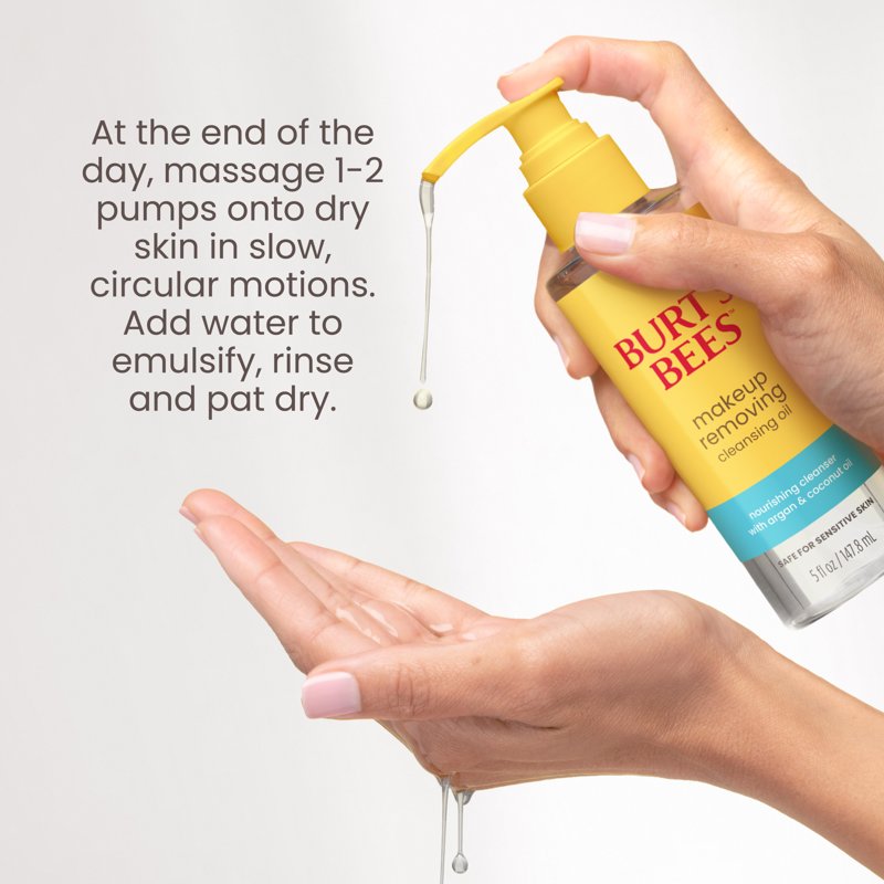 Hydrating Makeup Removing Cleansing Face Oil with Argan and Coconut Oil 5oz