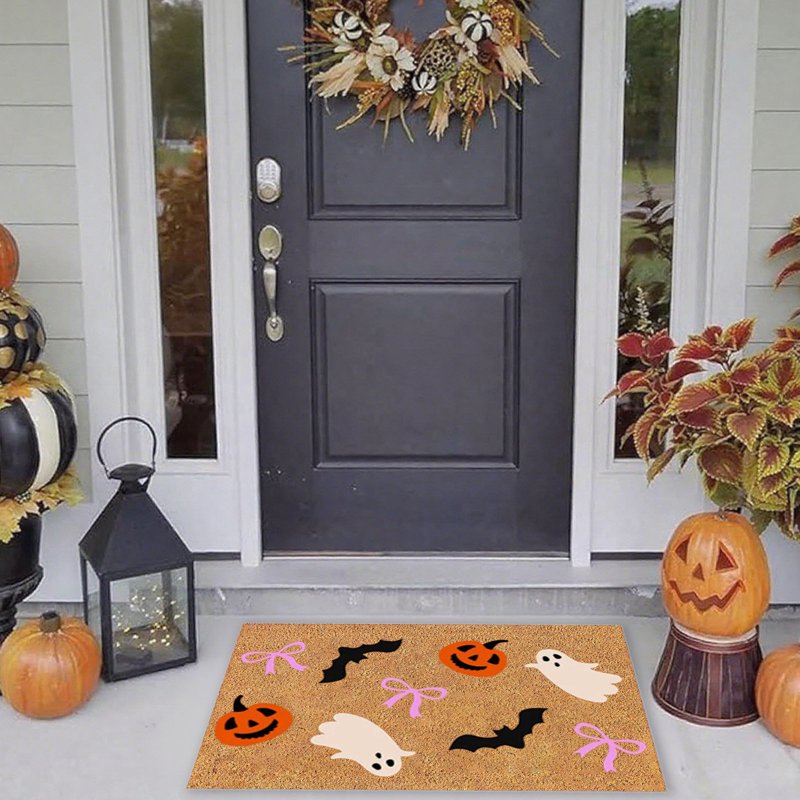 Halloween Doormat Non-Slip Indoor Outdoor Welcome Rug 23.6x15.7 Inches