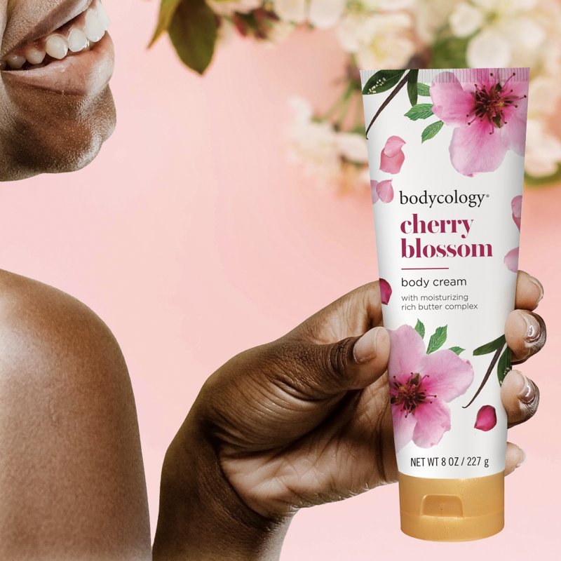 Cherry Blossom Moisturizing Body Cream with Shea Butter & Jojoba Oil, 8 oz