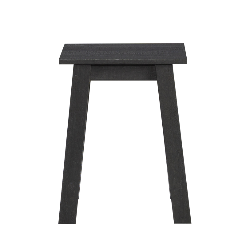Small Square Wood Side Table - Versatile Black Finish