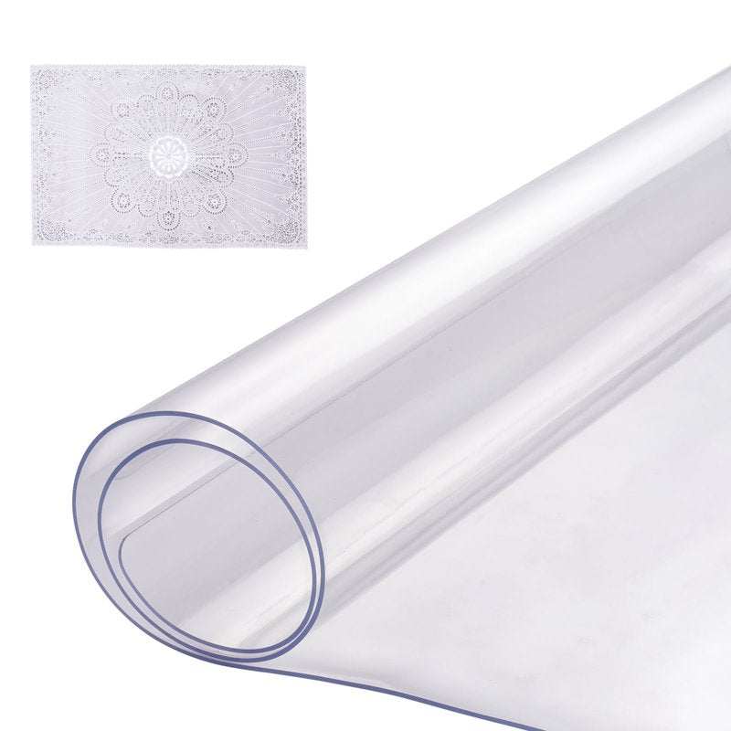 Clear PVC Desk Protector - 16 x 32 Inch, 1.5 mm Thickness