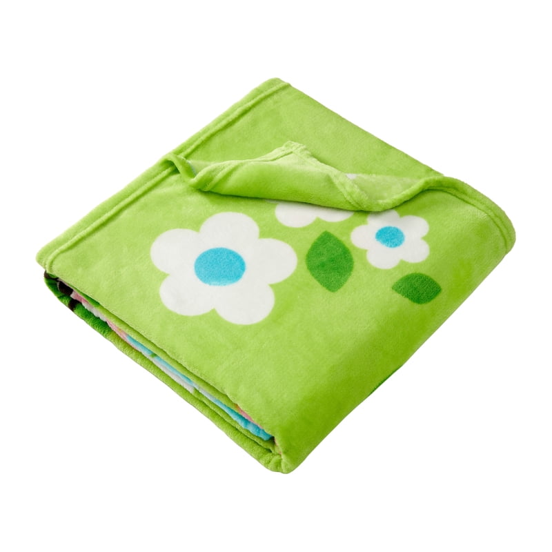 Gabby's Dollhouse Kids Blanket Pandy and Fairy Green Blue Print Twin Full