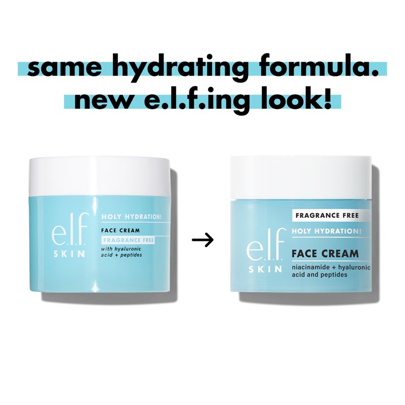 Fragrance-Free Face Cream with Hyaluronic Acid & Peptides - 1.7oz