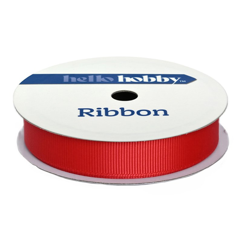 Red Grosgrain Ribbon - 7 Yards Craft Trim for Hair, Gift Wrap & Decor