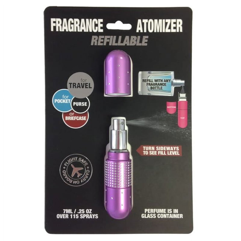 Portable Refillable Perfume Atomizer - 7ml Travel Fragrance Spray Bottle