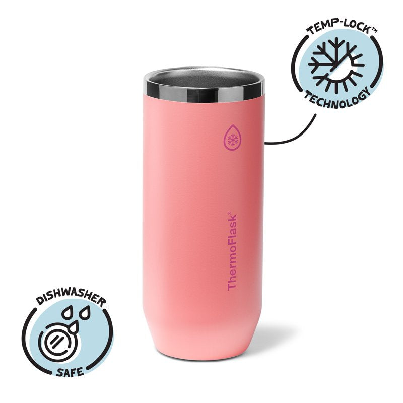 12 oz Insulated Can Cooler & Cup - Sunkissed Coral