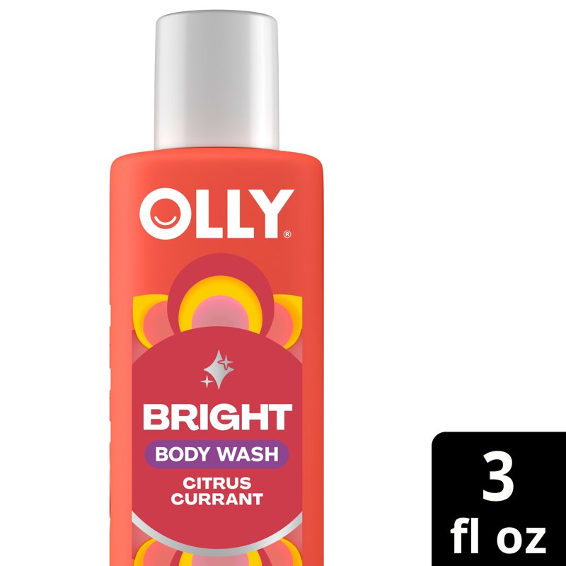 Vitamin C Brightening Body Wash - Nourishing Gel Cleanser, 3 FL oz