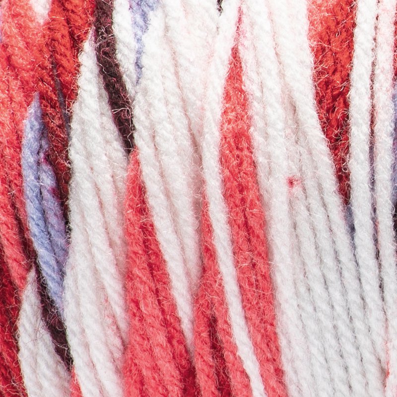 Red Heart Granny Square Yarn - Soft White Hot Stuff 250g for Crochet Projects