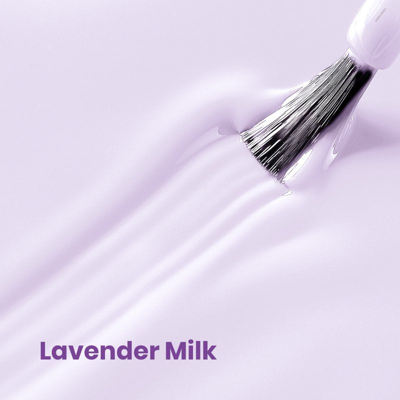 Lavender Milk Gel Nail Polish - Salon-Quality Glossy Lilac Finish 0.51 fl oz