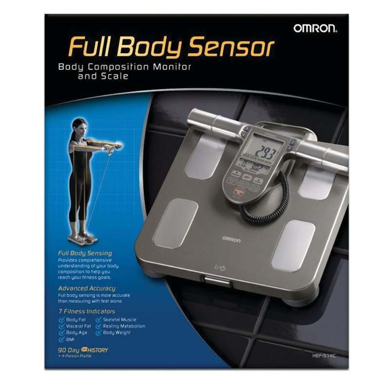 Full-Body Composition Monitor Bathroom Scale - Black, Fitness Tracking