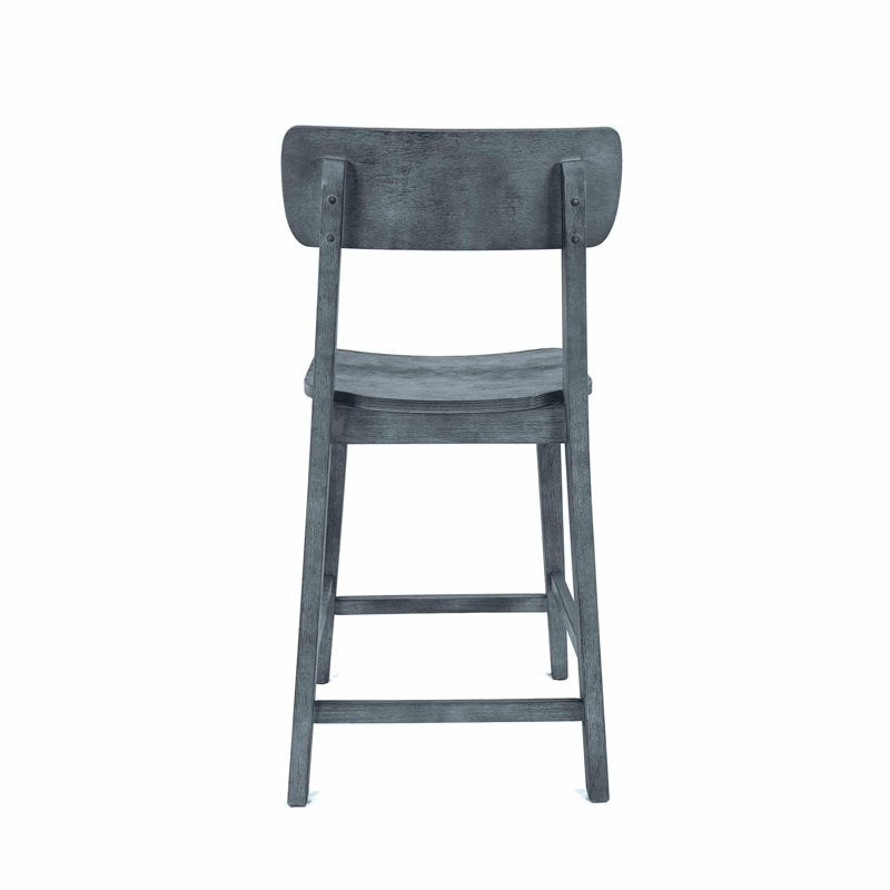 Torino Wood Counter Stool - Charcoal Grey - Durable Design