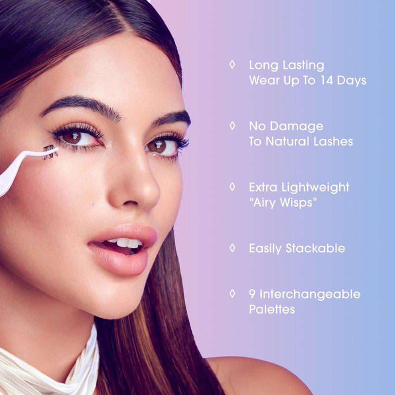 Delicate Fluffy Lash Extension Kit - 18 Lightweight Customizable Clusters