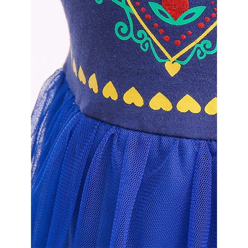 Dark Blue 1-2T Princess Dress for Toddler Girls Baby Girl Formal Birthday Halloween Christmas Tulle