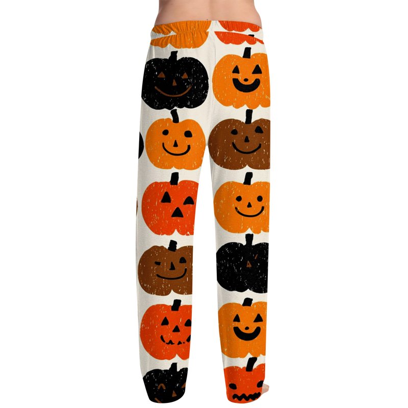 Men's Halloween Printed Pajama Pants - Ginger, L - Soft Lounge Sleepwear