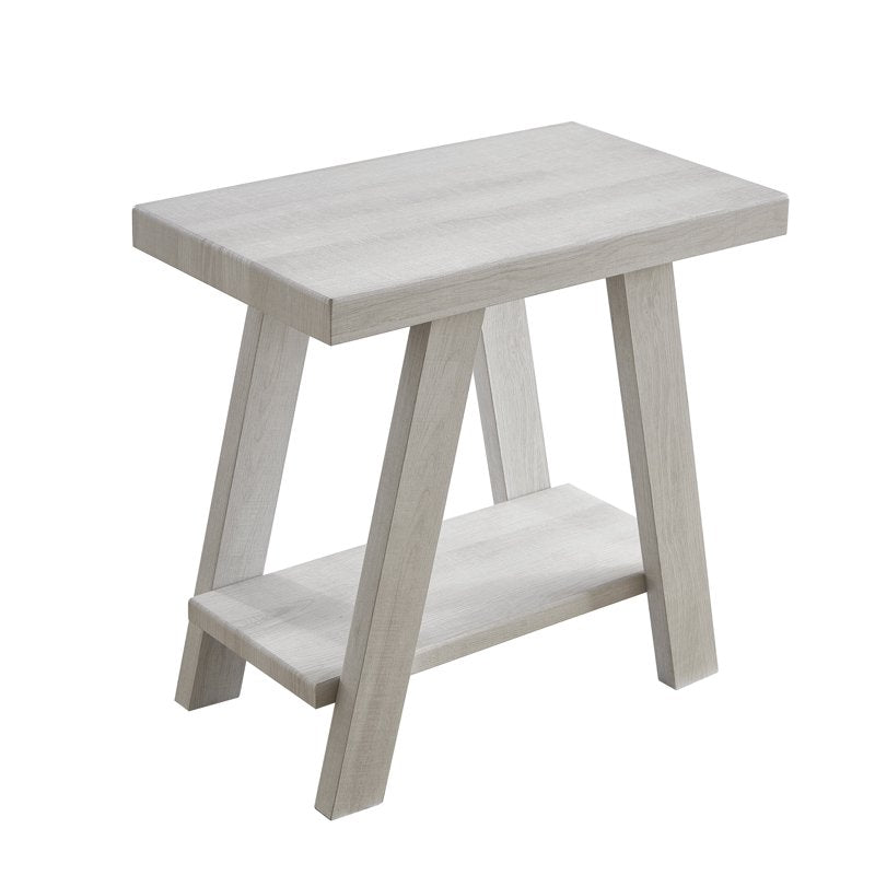 Athens Contemporary Wood Shelf Side Table - Multiple Colors