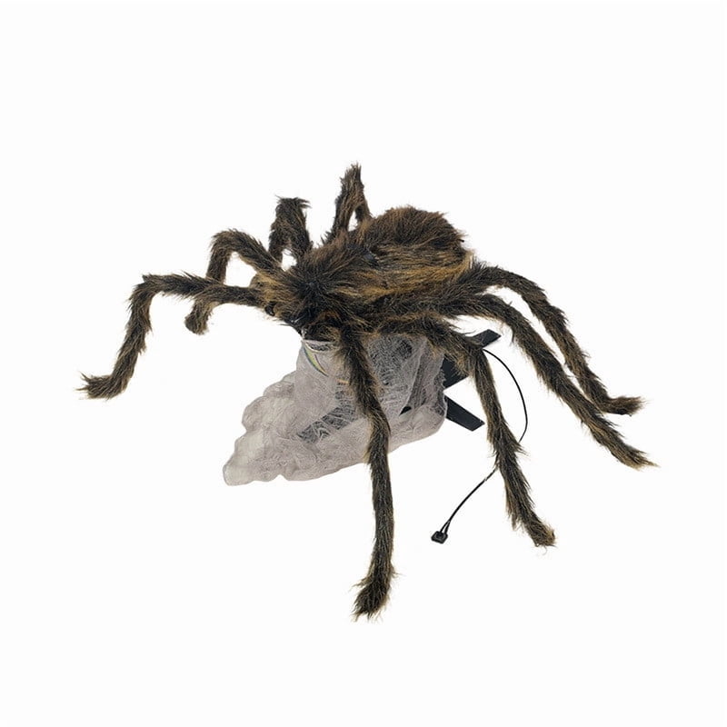 Halloween Jump Scare Prank Prop with Fuzzy Cover, Lights & Sounds Indoor Outdoor