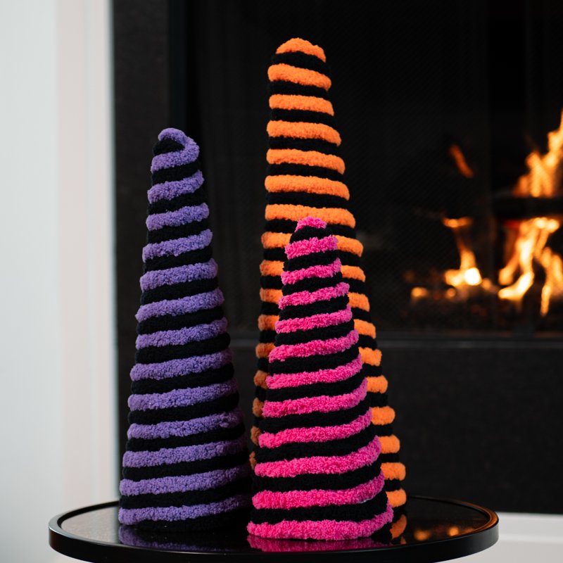 Black Chunky Chenille Yarn - 31.7 Yards, Super Bulky, 100% Polyester