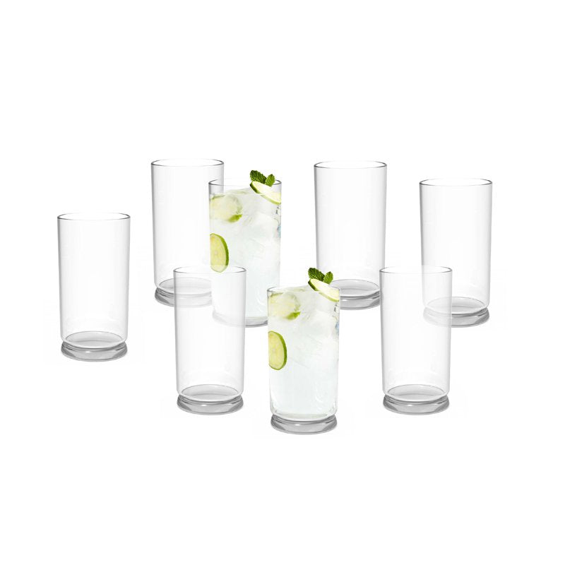 16-Ounce Clear Glass Tumbler - 2 Pack