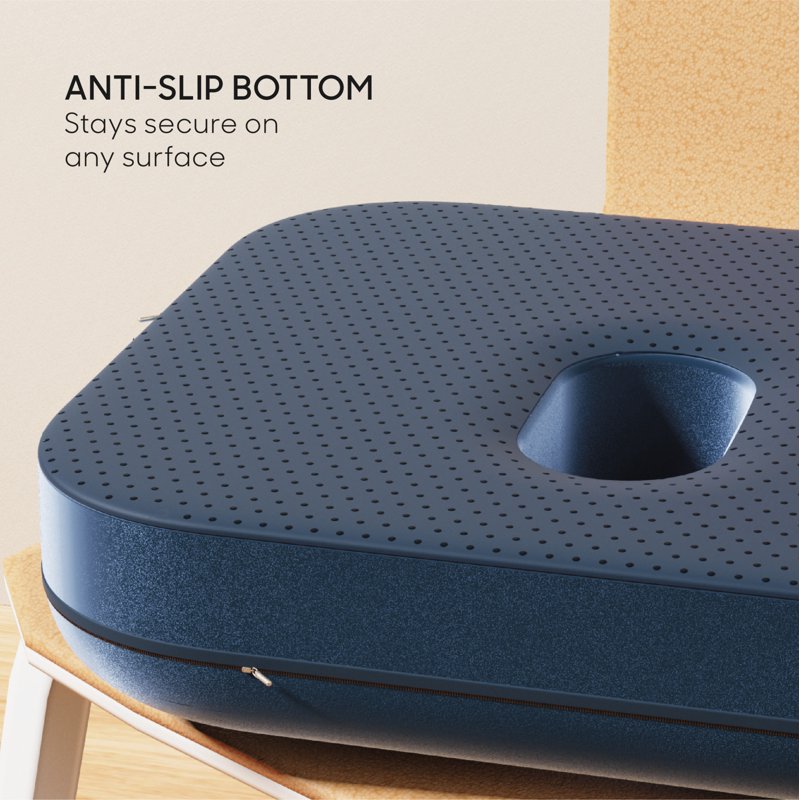 Cooling Gel Memory Foam Coccyx Seat Cushion - Extra Large