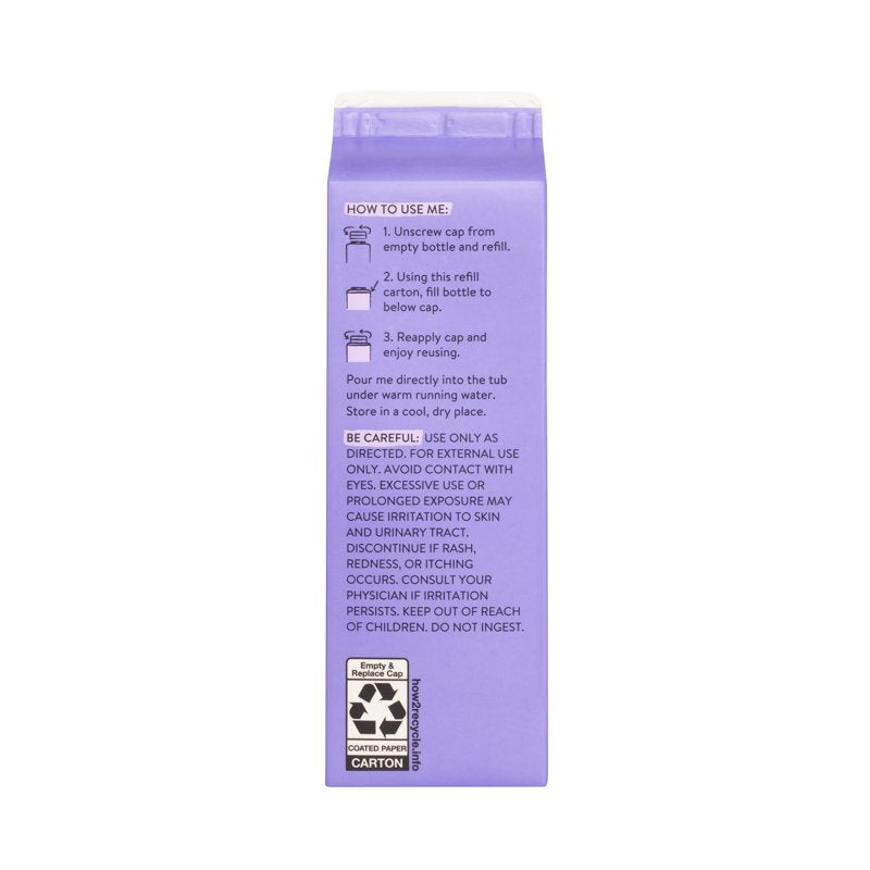 Bubble Bath Refill - Lavender Scent, 32 fl oz Carton