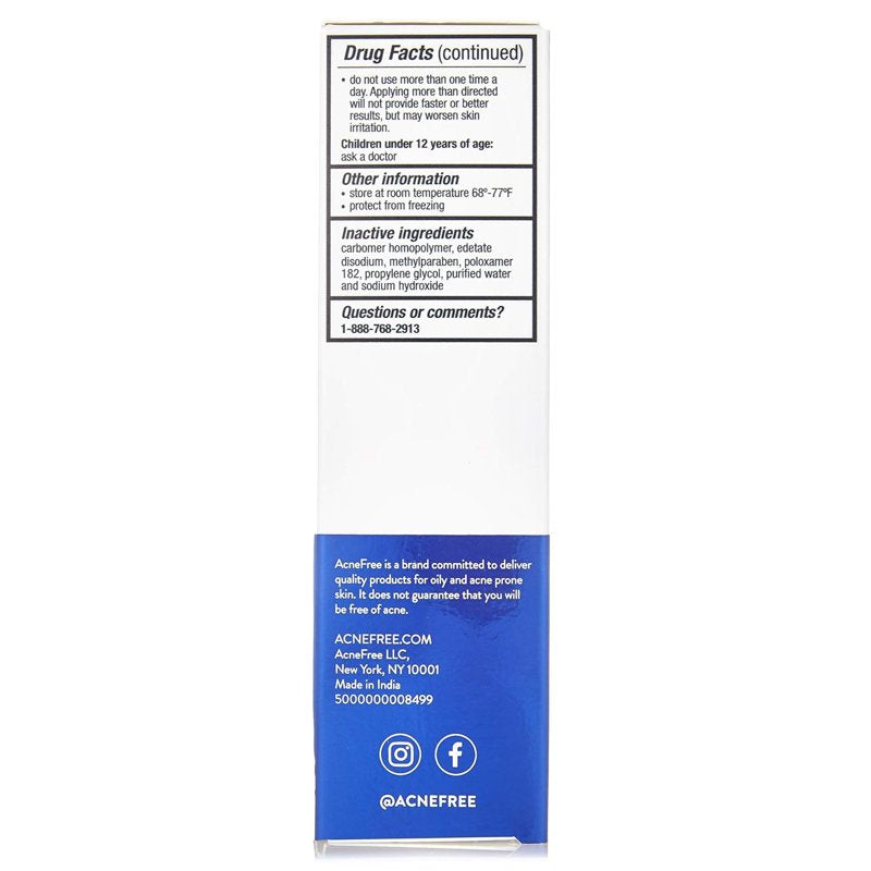 Adapalene Gel 0.1% Acne Spot Treatment, Once-Daily Retinoid, 0.5 oz