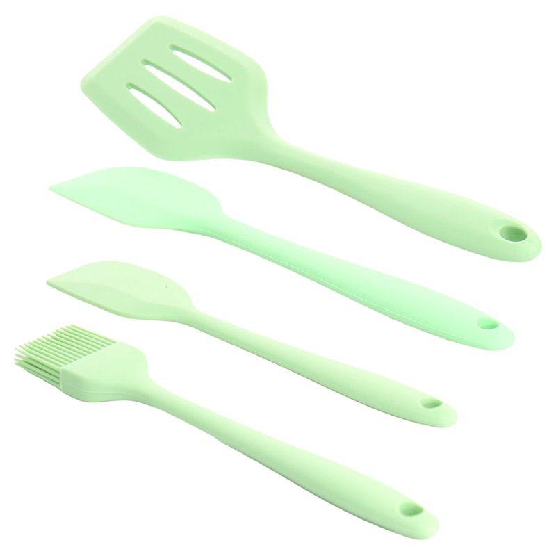 12 Piece Mint Green Silicone Cooking Utensil Set
