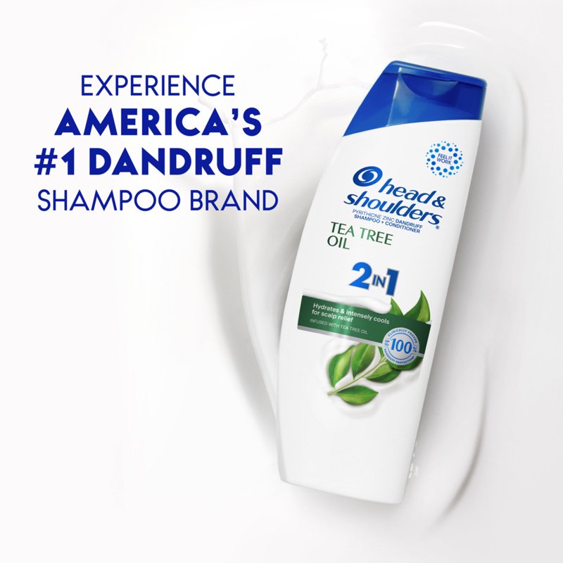Dandruff Shampoo and Conditioner 2-in-1 with Tea Tree Oil - 12.5 fl oz